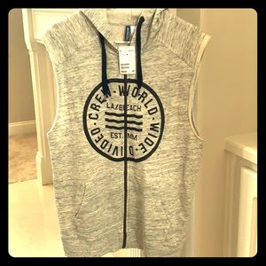 H&M Divided Sleeveless Zip-Up Hoodie